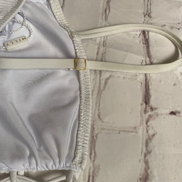Milly Cabana White Swim Top NWT Size Medium - Picture 5 of 7